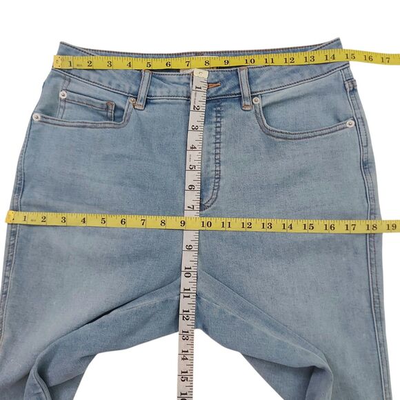 We The Free Jeans Womens 29 Blue Curvy High Rise Super Skinny Light Wash Denim - Picture 11 of 12